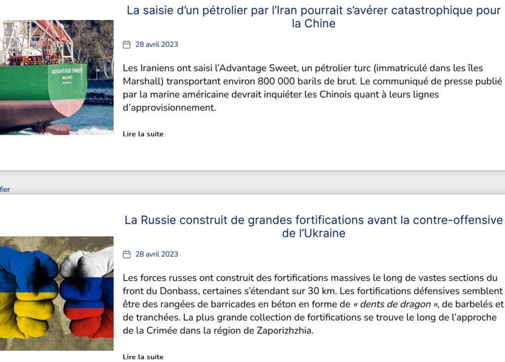 GLADIO VERITATIS – articles du jour