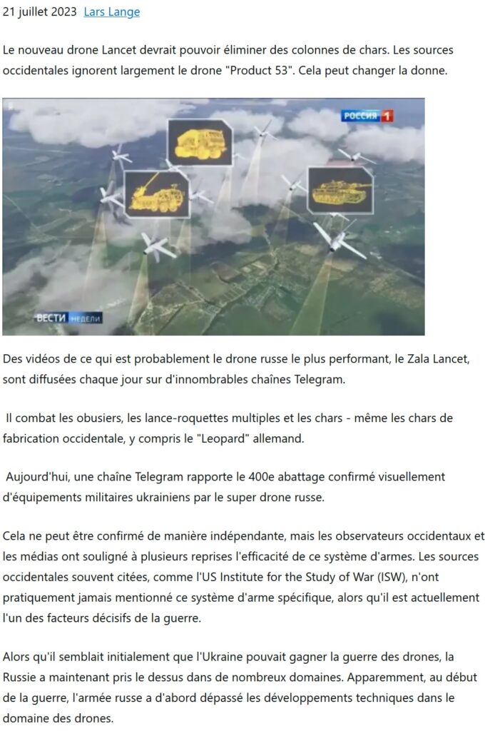 La Russie domine désormais la guerre des drones en Ukraine