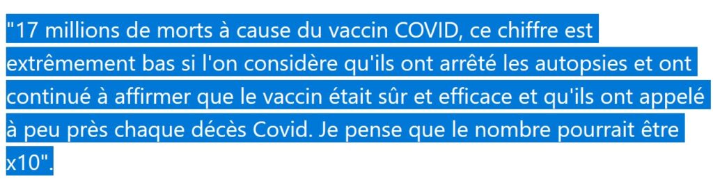 Pour comprendre ce que sera 2024-2025, n’oublions pas le génocide de nos gouvernements !