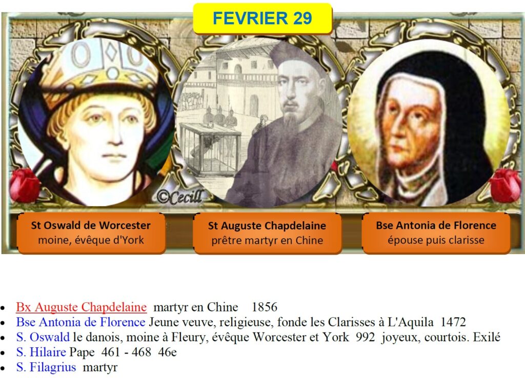 Saints du jour