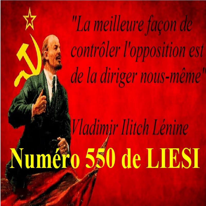 NUMÉRO 550 de la lettre confidentielle LIESI