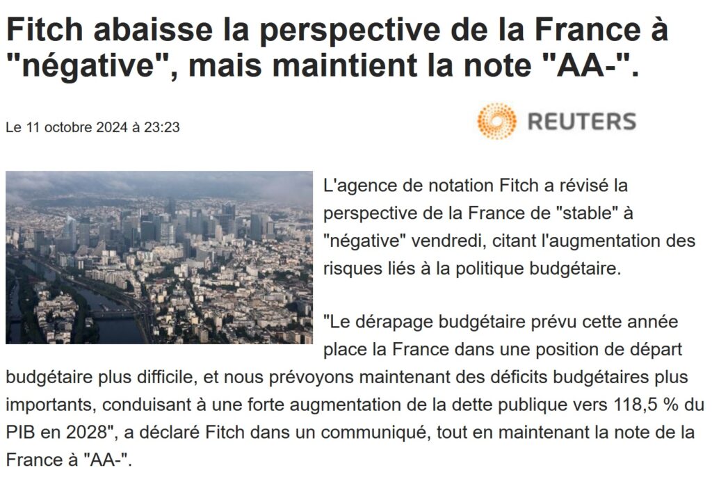 L’agence de notation Fitch estime que les ministres de la Macronie sont des menteurs