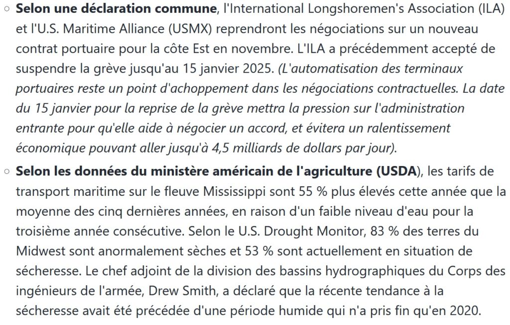Nouvelles économiques américaines