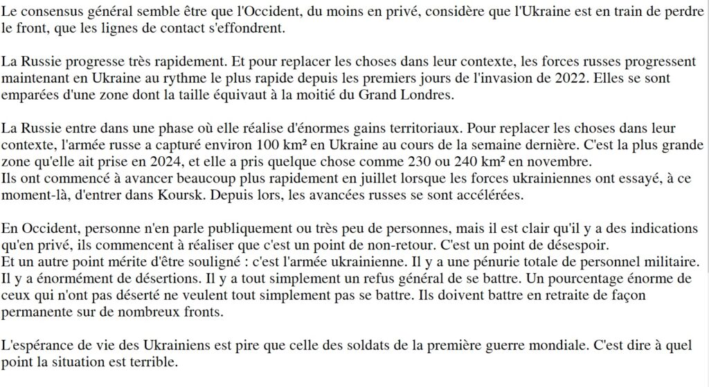La situation désastreuse de l’Ukraine