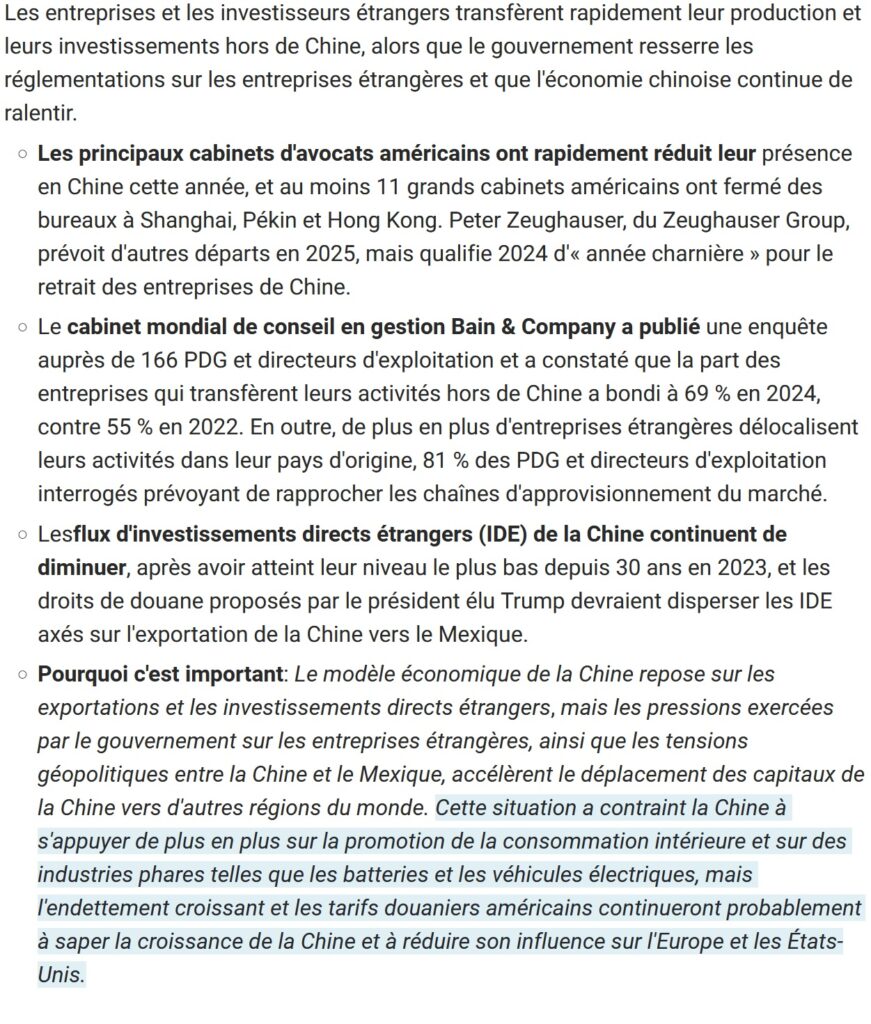L’exode des entreprises de Chine s’accélère