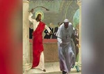 François est un agent de la Synagogue de Satan pour « essayer » de démolir l’Eglise… éclipsée par la secte conciliaire