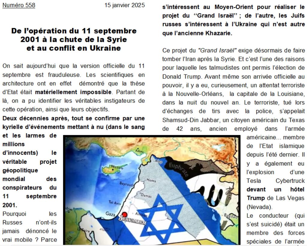 NUMÉRO 558 de la lettre confidentielle LIESI