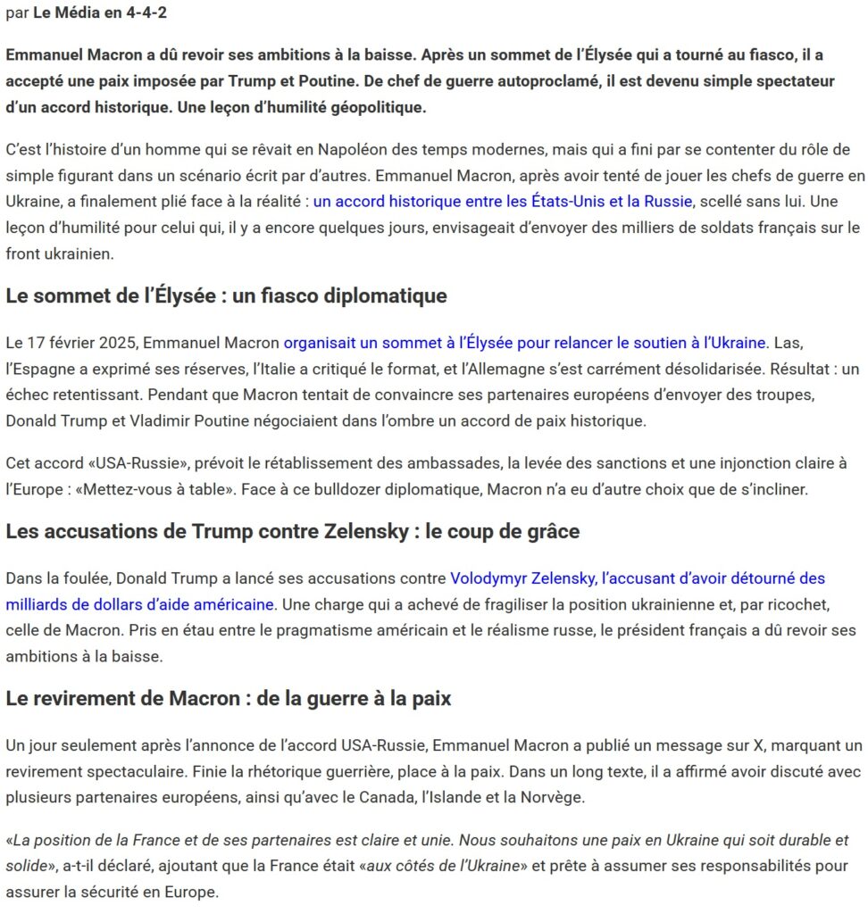 Un président qui rampe comme le serpent devant ses maîtres