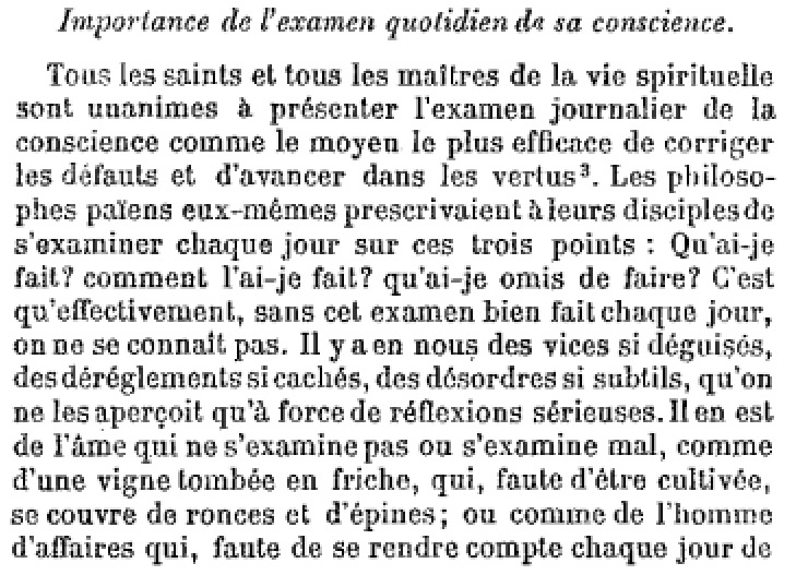 Importance de l’examen de conscience