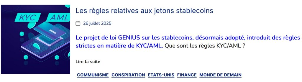 Refusez de suivre les sirènes qui cherchent à vous séduire sur l’identification biométrique sans quoi votre avenir deviendra un enfer terrestre