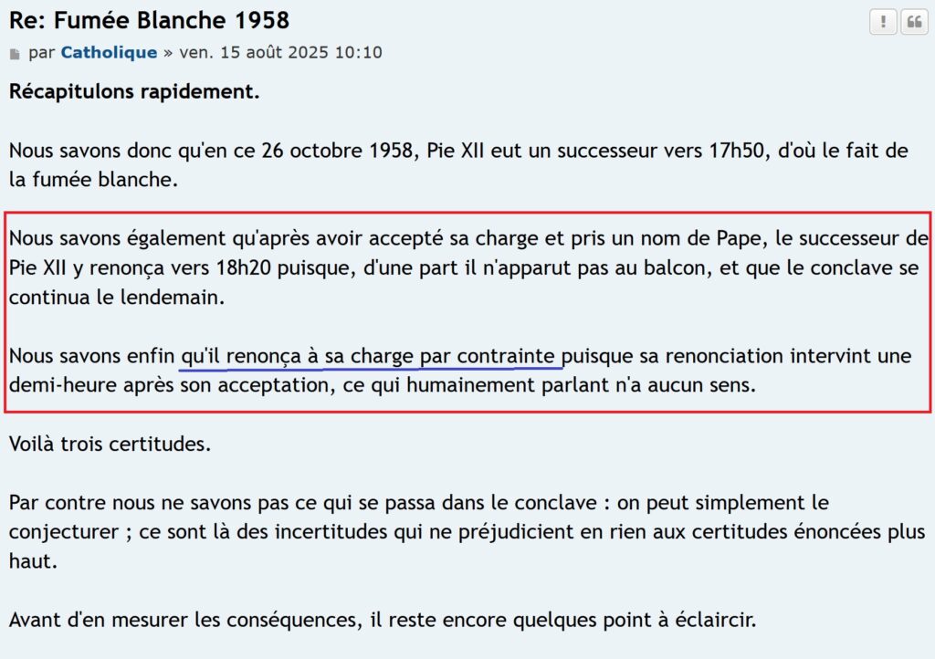 Election du premier pontife de la “nouvelle église conciliaire” : la fraude de la Loge était déjà factuelle